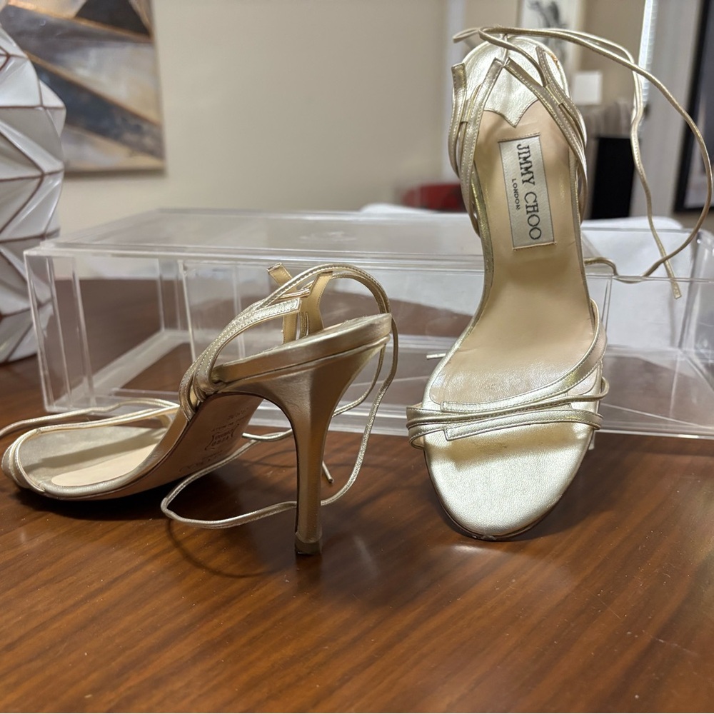 Strappy Jimmy Choo stiletto heeled Sandal